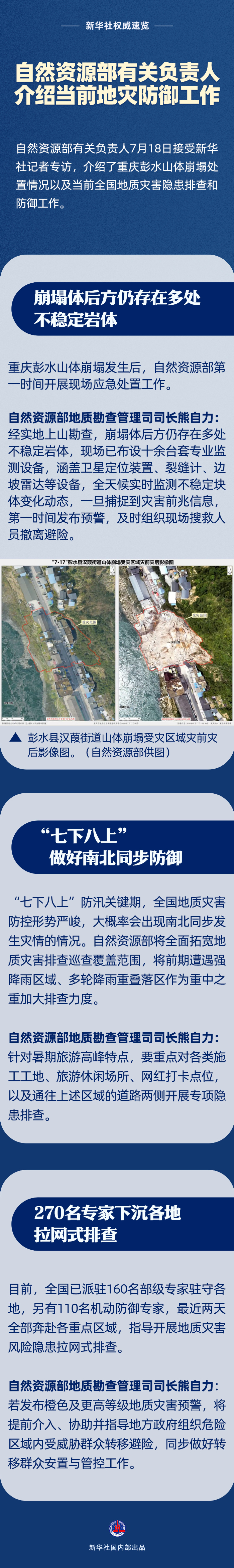 应对重庆地灾处置、开展全国隐患排查——自然资源部有关负责人介绍当前地灾防御工作
