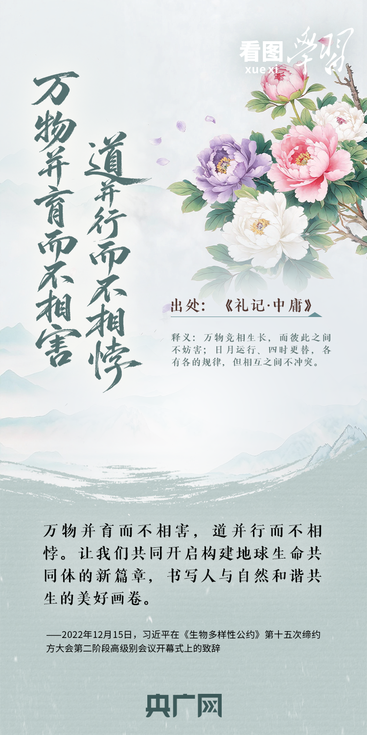 看图学习·和谐共生丨总书记用这些古语阐释自然之道