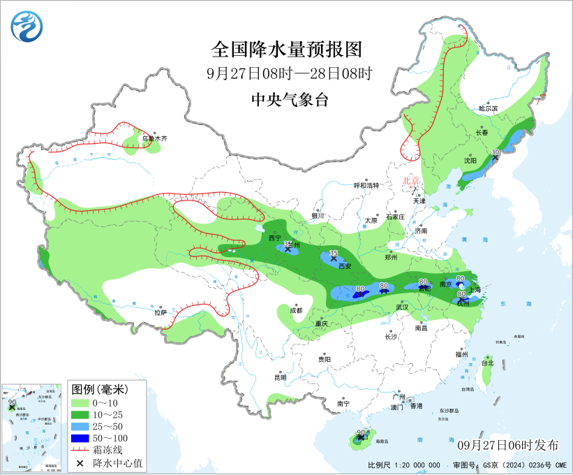 华西至黄淮江淮多降水 中东部地区将有大风降温过程